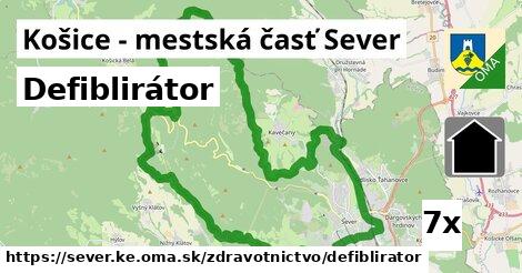 Defiblirátor, Košice - mestská časť Sever