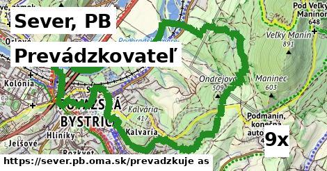 prevádzkovateľ v Sever, PB