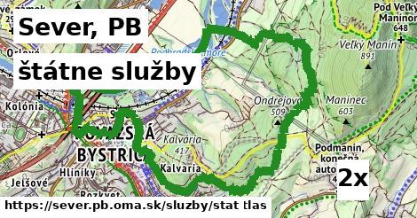 štátne služby v Sever, PB