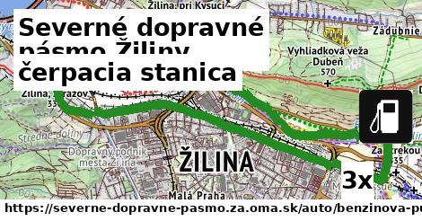 čerpacia stanica, Severné dopravné pásmo Žiliny