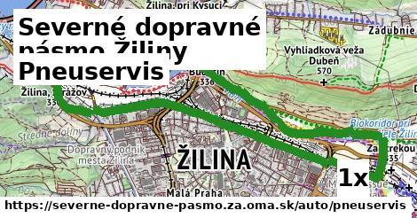 pneuservis v Severné dopravné pásmo Žiliny