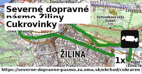 Cukrovinky, Severné dopravné pásmo Žiliny