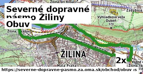 Obuv, Severné dopravné pásmo Žiliny