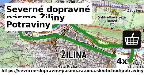 Potraviny, Severné dopravné pásmo Žiliny