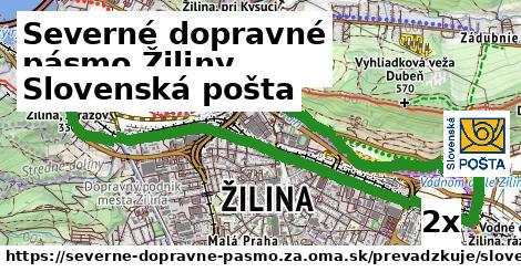 Slovenská pošta, Severné dopravné pásmo Žiliny