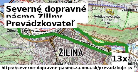 prevádzkovateľ v Severné dopravné pásmo Žiliny