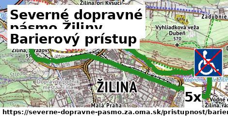 Barierový prístup, Severné dopravné pásmo Žiliny