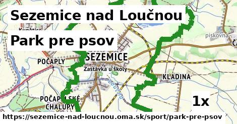 park pre psov v Sezemice nad Loučnou