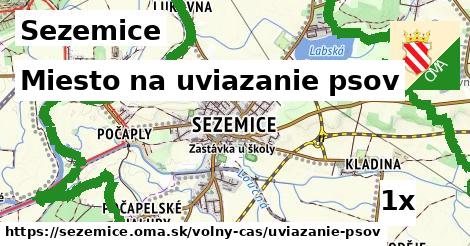 Miesto na uviazanie psov, Sezemice