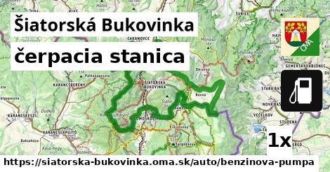 čerpacia stanica v Šiatorská Bukovinka