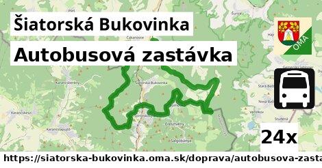 autobusová zastávka v Šiatorská Bukovinka