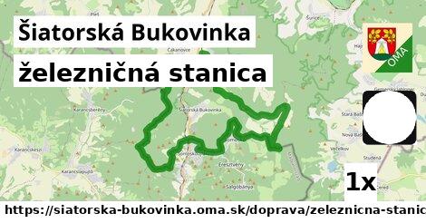 železničná stanica, Šiatorská Bukovinka