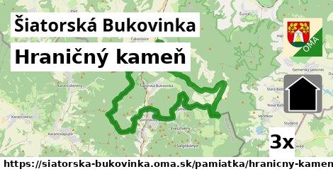 Hraničný kameň, Šiatorská Bukovinka