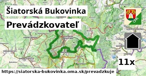 prevádzkovateľ v Šiatorská Bukovinka