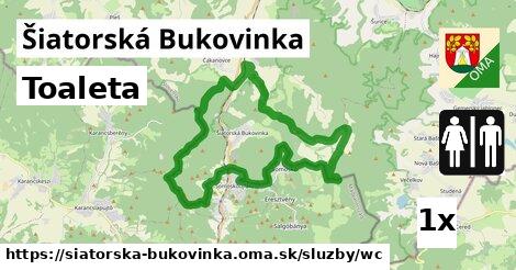 Toaleta, Šiatorská Bukovinka