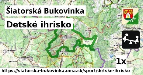 detské ihrisko v Šiatorská Bukovinka