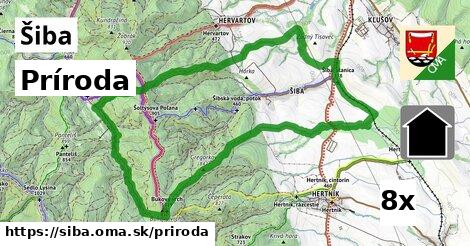 príroda v Šiba
