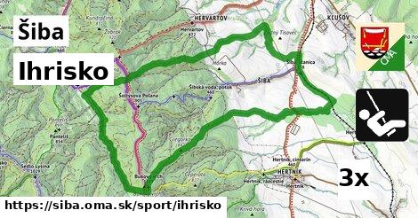 Ihrisko, Šiba