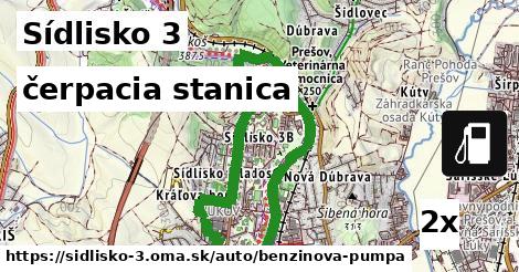 čerpacia stanica, Sídlisko 3