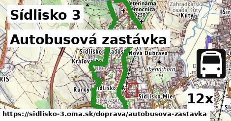 Autobusová zastávka, Sídlisko 3