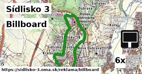 billboard v Sídlisko 3