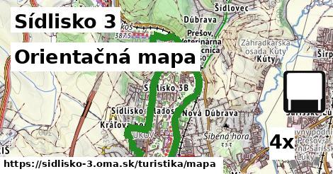 Orientačná mapa, Sídlisko 3