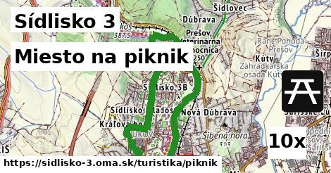 miesto na piknik v Sídlisko 3