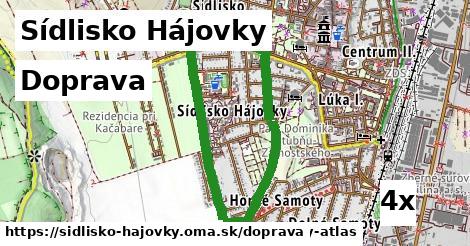 doprava v Sídlisko Hájovky