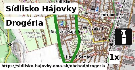 Drogéria, Sídlisko Hájovky