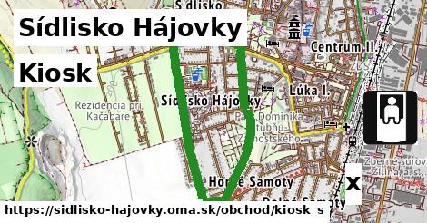 Kiosk, Sídlisko Hájovky