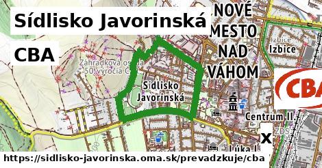 CBA, Sídlisko Javorinská