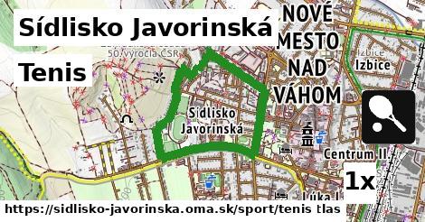 Tenis, Sídlisko Javorinská