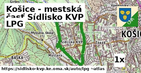 LPG v Košice - mestská časť Sídlisko KVP