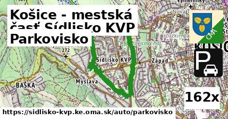 Parkovisko, Košice - mestská časť Sídlisko KVP