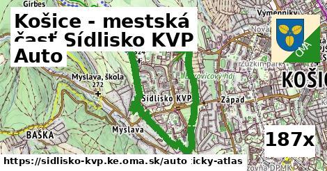 auto v Košice - mestská časť Sídlisko KVP