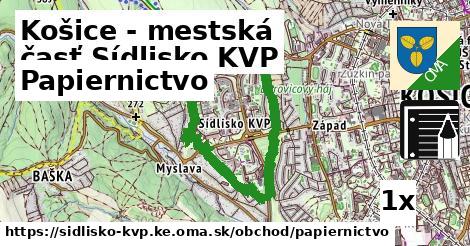 Papiernictvo, Košice - mestská časť Sídlisko KVP