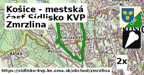 Zmrzlina, Košice - mestská časť Sídlisko KVP