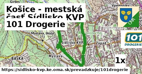 101 Drogerie, Košice - mestská časť Sídlisko KVP