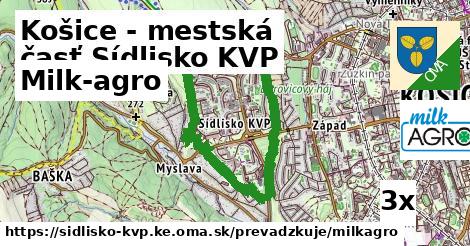 Milk-agro v Košice - mestská časť Sídlisko KVP