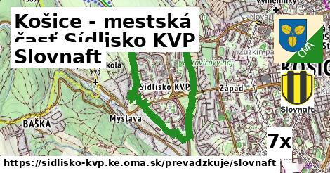 Slovnaft v Košice - mestská časť Sídlisko KVP