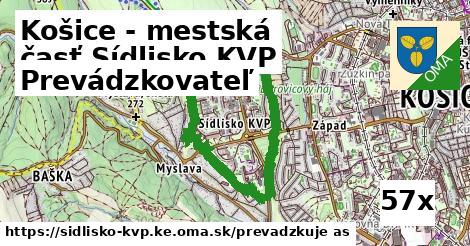 prevádzkovateľ v Košice - mestská časť Sídlisko KVP