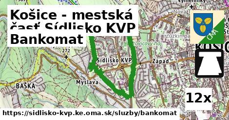 Bankomat, Košice - mestská časť Sídlisko KVP