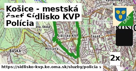 Polícia, Košice - mestská časť Sídlisko KVP
