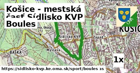 boules v Košice - mestská časť Sídlisko KVP