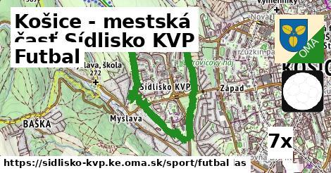 Futbal, Košice - mestská časť Sídlisko KVP