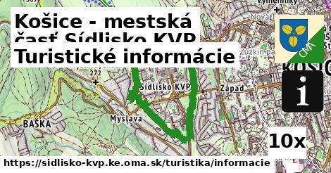 Turistické informácie, Košice - mestská časť Sídlisko KVP