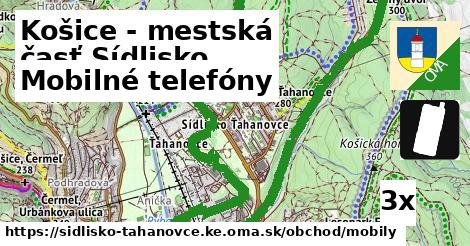 Mobilné telefóny, Košice - mestská časť Sídlisko Ťahanovce