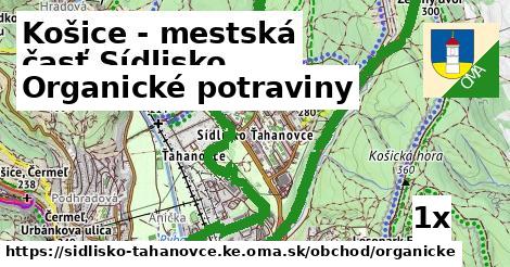 Organické potraviny, Košice - mestská časť Sídlisko Ťahanovce