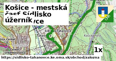 úžerník, Košice - mestská časť Sídlisko Ťahanovce