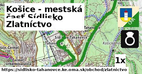 Zlatníctvo, Košice - mestská časť Sídlisko Ťahanovce